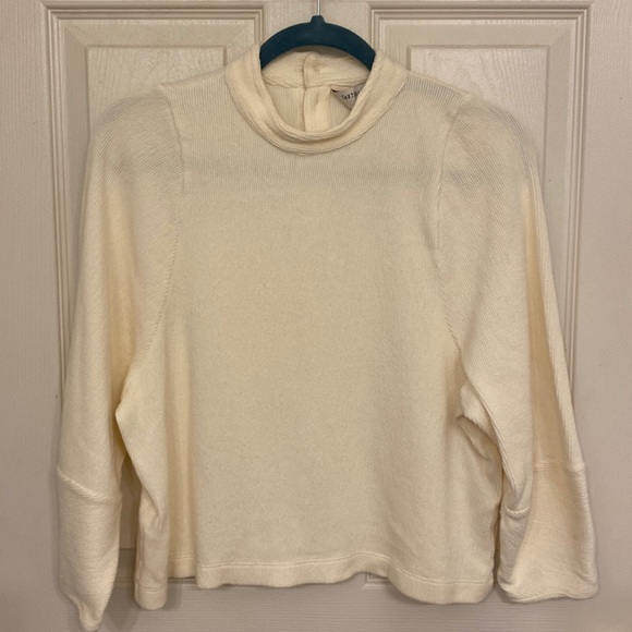 Madewell Mockneck Button-Back Top - Picture 2 of 7